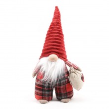 Babbo Natale in Tessuto con Sacco 59 cm