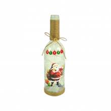 Bottiglia Merry Christmas con Led